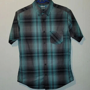 **4/$20 TEES** Men's Tony Hawk Plaid Button Down Shirt Size Small LOT G